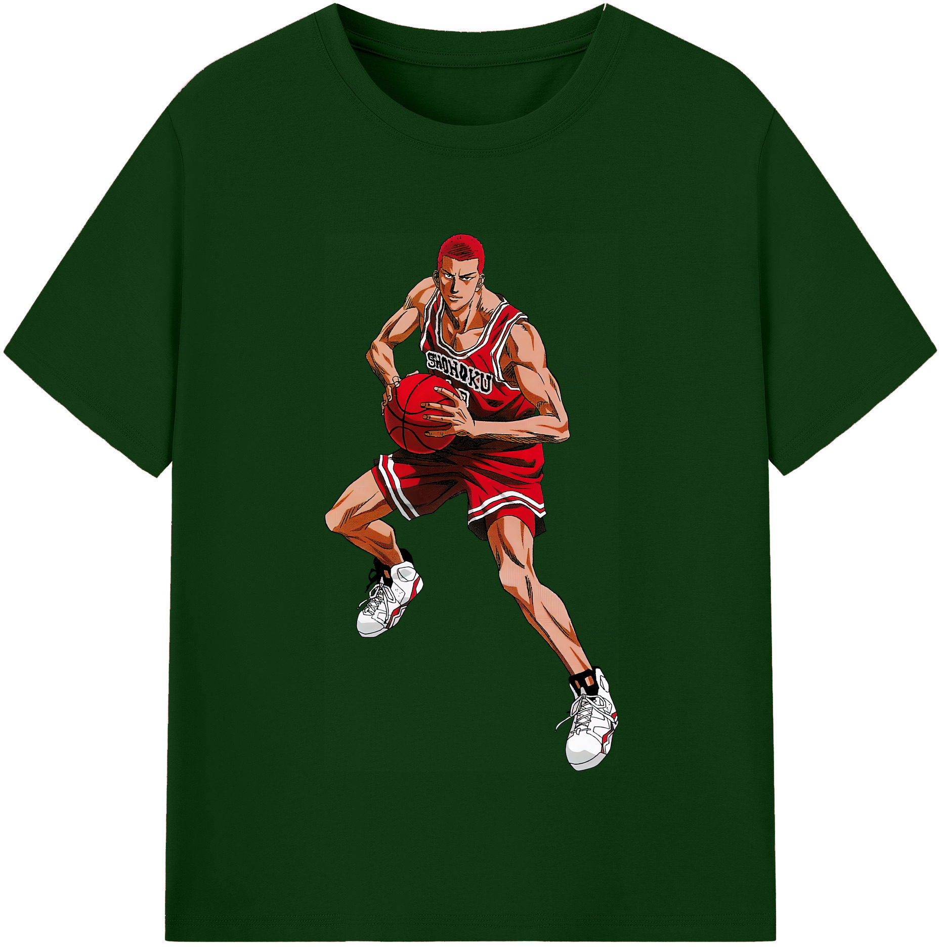 SLAM DUNK／スラムダンク 綿100％半袖Tシャツ（フロントプリント）